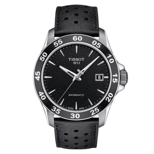 Tissot V8 Swissmatic 42.5 Stainless Steel / Black / Strap