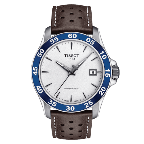 Tissot V8 Swissmatic 42.5 Stainless Steel / Silver / Strap