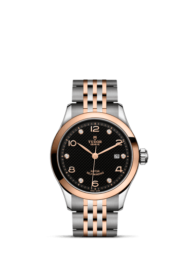 Tudor 1926 28 Stainless Steel / Rose Gold / Black - Diamond
