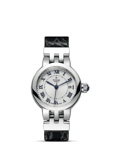Tudor Clair de Rose 26 Stainless Steel / Silver-Roman/ Alligator
