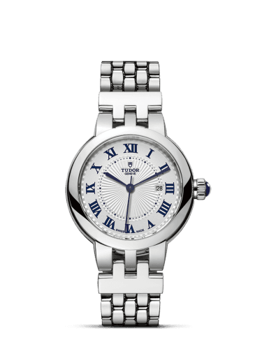 Tudor Clair de Rose 30 Stainless Steel / Silver-Roman/ Bracelet
