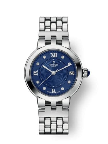 Tudor Clair de Rose 34 Stainless Steel / Blue-Diamond / Bracelet