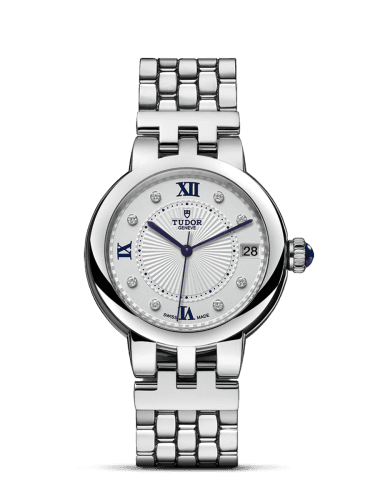 Tudor Clair de Rose 34 Stainless Steel / Silver-Diamond / Bracelet