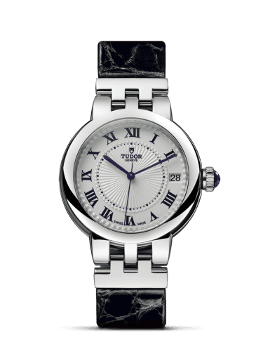 Tudor Clair de Rose 34 Stainless Steel / Silver-Roman/ Alligator