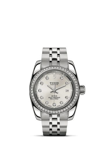 Tudor Classic 28 Stainless Steel / Diamond / Silver-Diamond / Bracelet