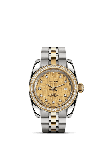 Tudor Classic 28 Stainless Steel / Yellow Gold / Diamond / Champagne-Diamond / Bracelet