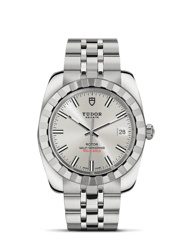 Tudor Classic 38 Stainless Steel / Fluted / Silver / Bracelet