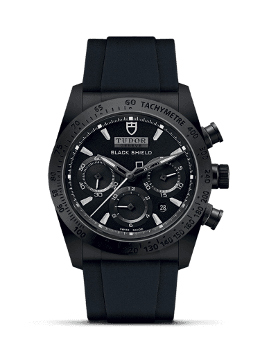 Tudor Fastrider Black Shield Ceramic / Black / Rubber