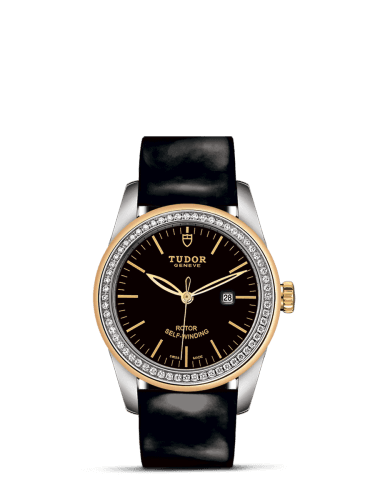 Tudor Glamour Date 31 Stainless Steel / Yellow Gold / Diamond / Black / Strap