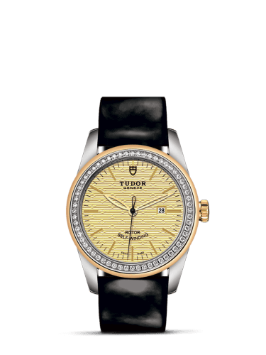 Tudor Glamour Date 31 Stainless Steel / Yellow Gold / Diamond / Jacquard Champagne / Strap