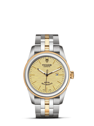 Tudor Glamour Date 31 Stainless Steel / Yellow Gold / Jacquard Champagne / Bracelet
