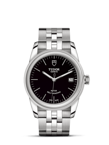 Tudor Glamour Date 36 Stainless Steel / Black / Bracelet