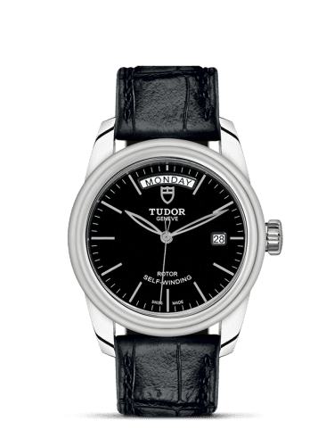Tudor Glamour Day + Date Stainless Steel / Black / Strap