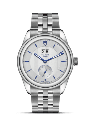 Tudor Glamour Double Date Stainless Steel / Silver-Blue / Bracelet