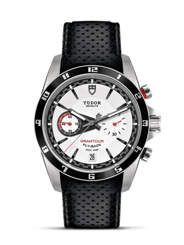 Tudor Grantour Flyback Stainless Steel / White / Strap