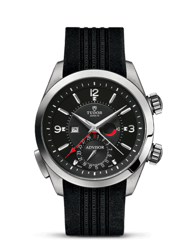 Tudor Heritage Advisor Stainless Steel / TItanium / Black / Silk