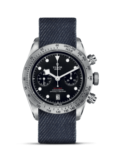 Tudor Heritage Black Bay Black Chronograph / Fabric