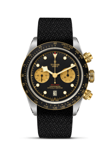 Tudor Heritage Black Bay Chronograph S&G / Black / Textile