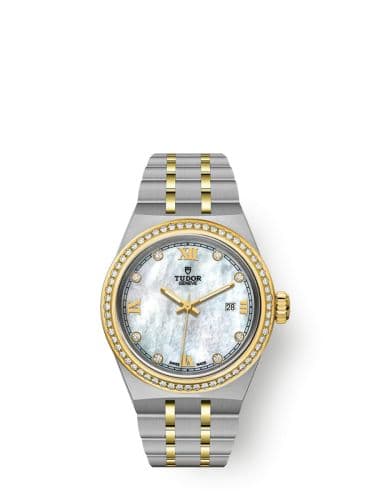 Tudor Royal Date 28 Stainless Steel - Yellow Gold - Diamond / MOP
