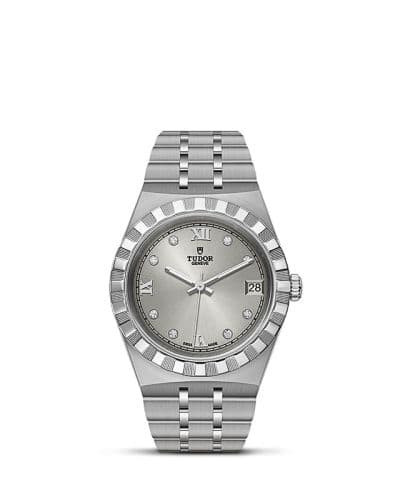 Tudor Royal Date 34 Stainless Steel / Silver - Diamond