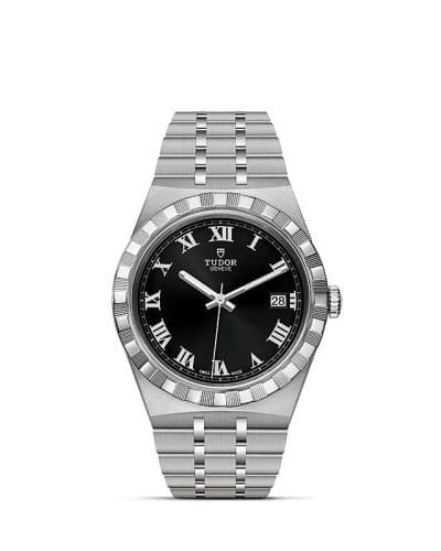 Tudor Royal Date 38 Stainless Steel / Black - Roman