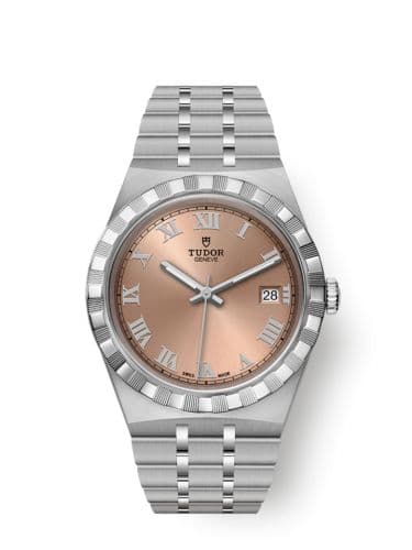 Tudor Royal Date 38 Stainless Steel / Salmon - Roman