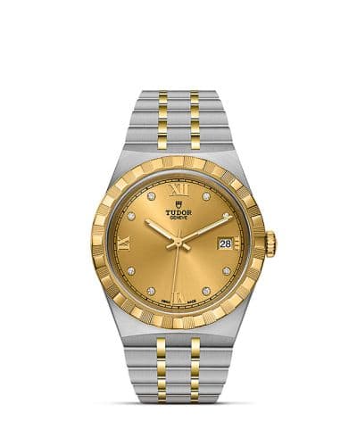 Tudor Royal Date 38 Stainless Steel / Yellow Gold / Champagne - Diamond