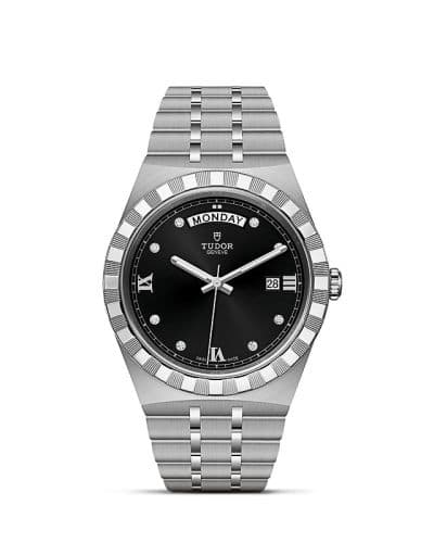 Tudor Royal Day-Date 41 Stainless Steel / Black - Diamond