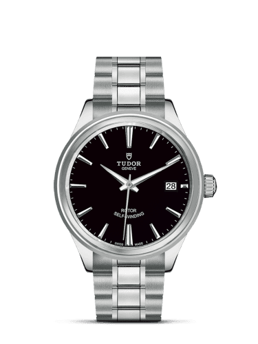 Tudor Style 38 Stainless Steel / Black / Bracelet