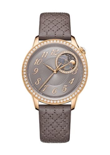 Vacheron Constantin Égérie Moonphase 37 Pink Gold - Diamond / Taupe