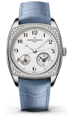 Vacheron Constantin Harmony Dual Time White Gold With Diamonds / Black Numerals