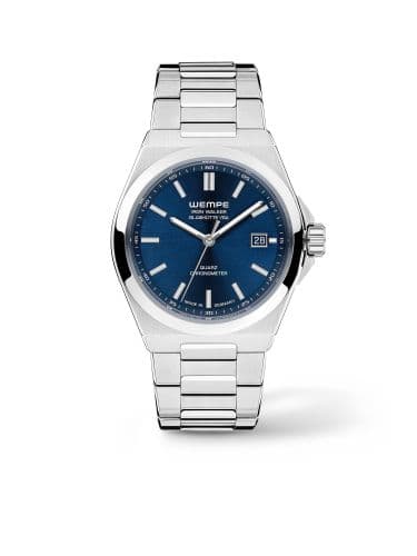 Wempe Glashütte I/SA Iron Walker Quartz Men Blue