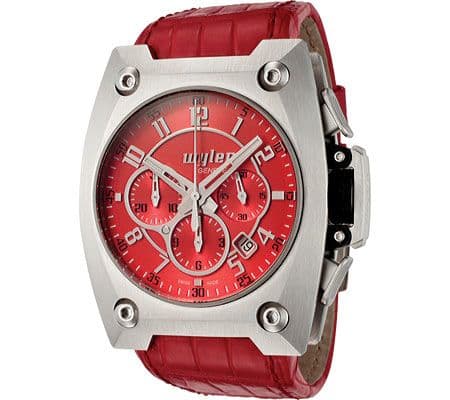 Wyler Geneve Code-R Chronograph Red Dial