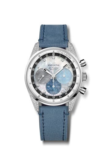 Zenith Chronomaster Original Stainless Steel / Diamond / MOP / Strap