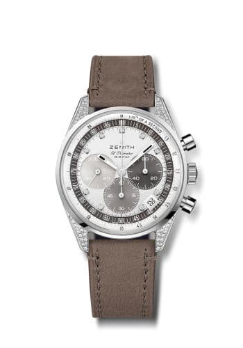 Zenith Chronomaster Original Stainless Steel / Diamond / Silver / Strap