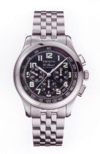 Zenith Class Sport El Primero Stainless Steel / Black / Bracelet