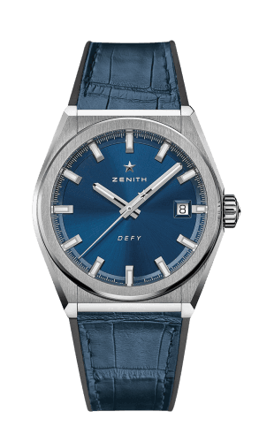 Zenith Defy Classic Titanium / Blue / Alligator
