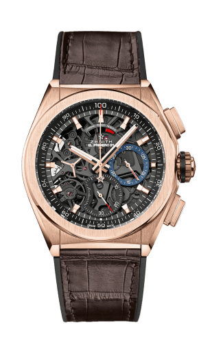 Zenith Defy El Primero 21 Rose Gold / Skeleton / Alligator