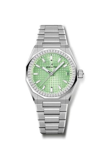 Zenith Defy Skyline 36 Stainless Steel - Diamond / Green