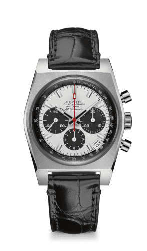 Zenith El Primero A384 Revival 50th Anniversary El Primero Stainless Steel / Panda / Alligator
