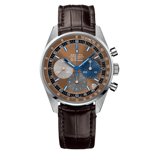 Zenith El Primero A386 Revival 50th Anniversary El Primero Stainless Steel / Tobacco / Fine Watch Club