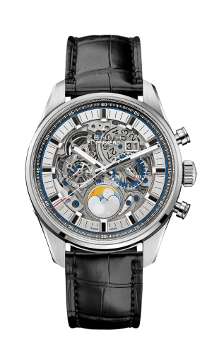 Zenith El Primero Chronomaster Grande Date Full Open Stainless Steel / Alligator