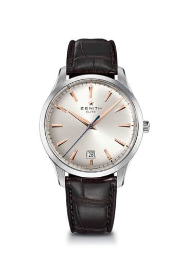 Zenith Elite Central Second Silver