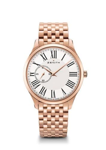 Zenith Elite Ultra Thin Rose Gold Roman Bracelet