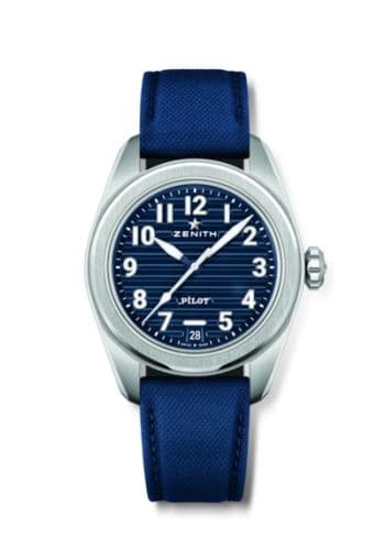 Zenith PILOT Automatic Stainless Steel / blue / Boutique Edition