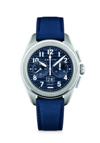 Zenith PILOT Big Date Flyback Stainless Steel / Blue / Boutique Edition