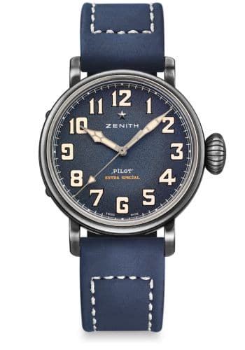 Zenith Pilot Type 20 Extra Special 40 Aged Stainless Steel / Blue
