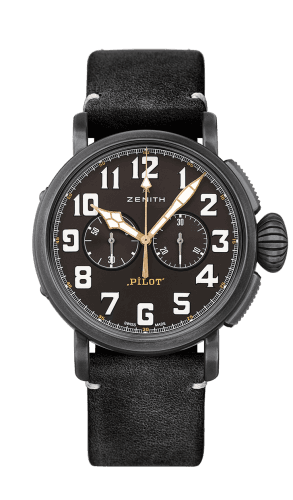 Zenith Pilot Type 20 Ton-Up Chronograph Aged Steel / Black